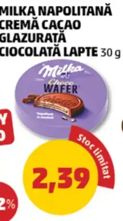 Penny Milka napolitană cremă cacao glazurată ciocolată lapte Ofertă