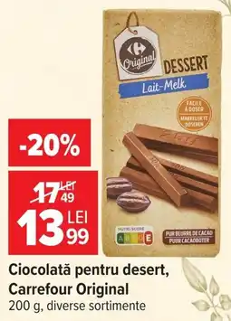 Carrefour Ciocolată pentru desert Ofertă