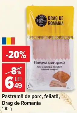 Carrefour Drag de românia pastramă de porc Ofertă