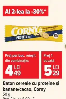 Carrefour Corny baton cereale cu proteine Ofertă