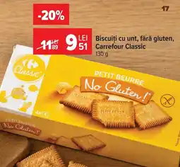 Carrefour Market Carrefour Classic biscuiți cu unt, fără gluten Ofertă