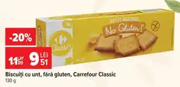 Carrefour Biscuiți cu unt fără gluten Ofertă