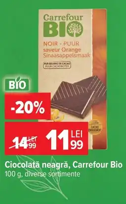 Carrefour Carrefour Bio ciocolată neagră Ofertă