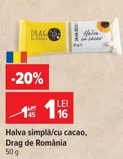 Carrefour Market Drag de România halva simplă/cu cacao Ofertă