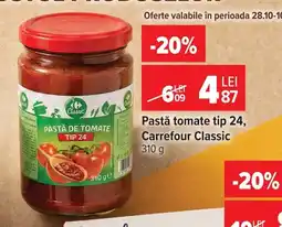 Carrefour Market Carrefour Classic Pastă de Tomate Tip 24 Ofertă