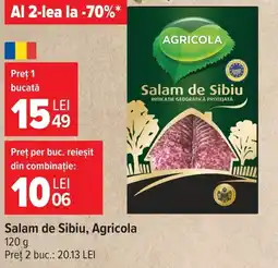 Carrefour Market Agricola salam de sibiu Ofertă