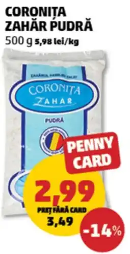 Penny Coronita zahăr pudră Ofertă