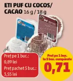 Penny Eti puf cu cocos/cacao Ofertă