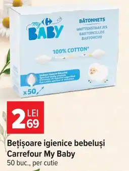 Carrefour Carrefour My Baby bețișoare igienice bebeluși Ofertă