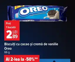 Carrefour Market Oreo biscuit cu cacao si cremă de vanilie Ofertă