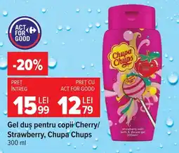 Carrefour Market Chupa Chups Gel duș pentru copii Cherry/Strawberry Ofertă
