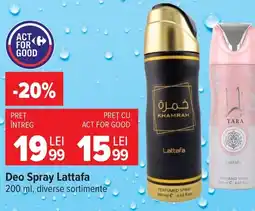 Carrefour Market Deo Spray Lattafa Ofertă