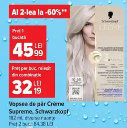 Carrefour Market Schwarzkopf Creme Supreme Ofertă