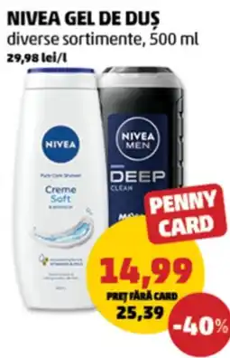 Penny Nivea gel de duș Ofertă
