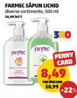 Penny Farmec săpun lichid Ofertă