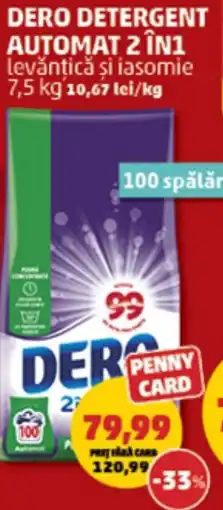 Penny Dero detergent automat 2 în 1 Ofertă