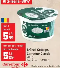 Carrefour Market Carrefour Classic Brânză Cottage Ofertă