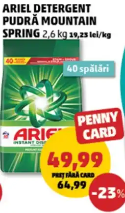 Penny Ariel detergent pudră mountain spring Ofertă