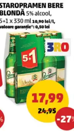 Penny Staropramen bere blondă Ofertă