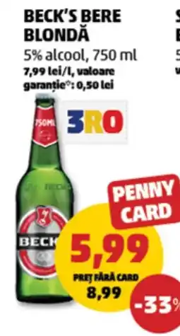 Penny Beck's bere blondă Ofertă