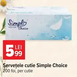 Carrefour Simple Choice șervețele cutie Ofertă