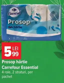 Carrefour Carrefour Essential prosop hârtie Ofertă