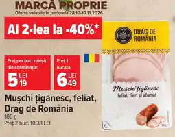 Carrefour Market Drag de România Mușchi țigănesc, feliat Ofertă