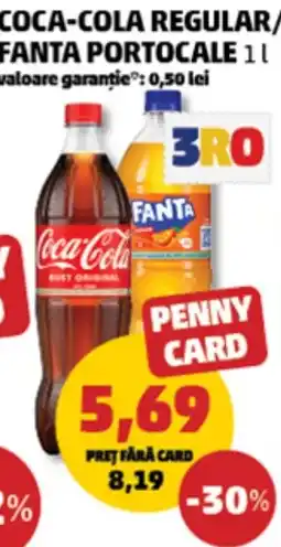 Penny Coca-Cola Regular Fanta Portocale Ofertă