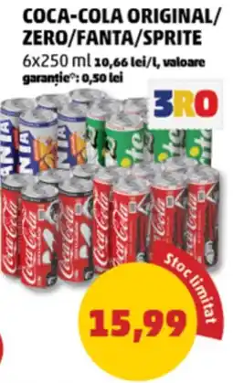 Penny Coca-Cola Original/Zero/Fanta/Sprite Ofertă