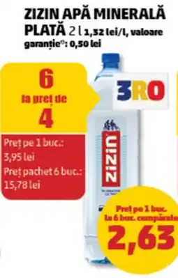 Penny Zizin apă minerală Ofertă
