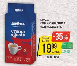 Mega Image Lavazza cafea măcinată crema e gusto, classico Ofertă