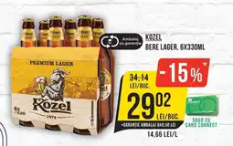 Mega Image Kozel bere lager Ofertă