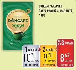 Mega Image Doncafé selected cafea prăjită și măcinată Ofertă