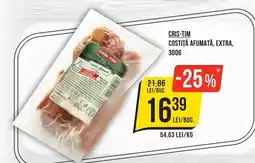 Mega Image Cris-tim costiță afumată, extra Ofertă