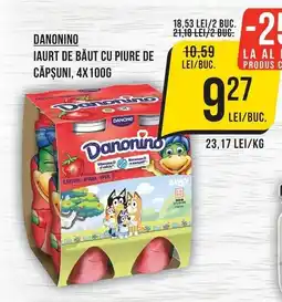 Mega Image Danonino iaurt de băut cu piure de căpșuni Ofertă