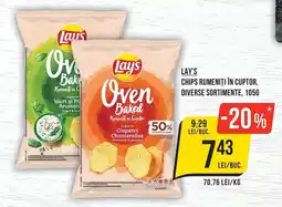 Mega Image Lay's chips rumeniți în cuptor Ofertă