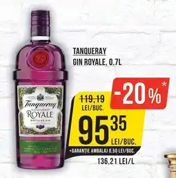 Mega Image Tanqueray gin royale Ofertă