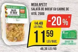 Mega Image Apetit salata de boeuf cu carne de vită Ofertă
