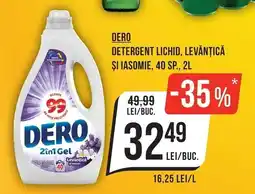 Mega Image Dero detergent lichid, levantica si iasomie Ofertă