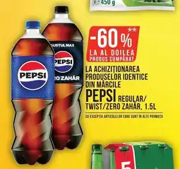 Mega Image Pepsi regular twist zero zahăr Ofertă