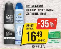 Mega Image Dove men/damă deodorant spray Ofertă