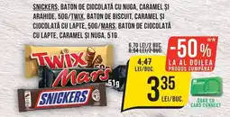 Mega Image Snickers, baton de ciocolată Ofertă