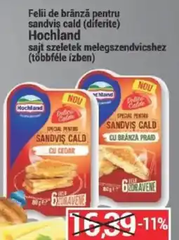 Merkur Hochland felii de brânză pentru sandvis cald Ofertă