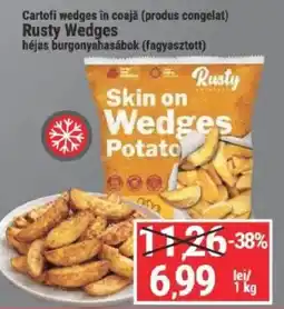 Merkur Rusty skin on wedges potato Ofertă