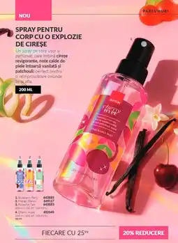 Avon Avon spray pentru corp cu o explozie de cireșe Ofertă