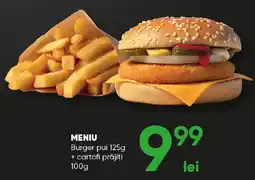 PROFI Meniu burger pui Ofertă