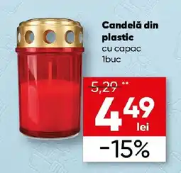 PROFI Candelă din plastic cu capac Ofertă