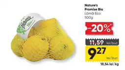 Mega Image Nature's Promise Bio Lămâi Eco Ofertă