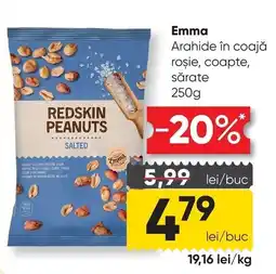 Mega Image Emma arahide în coajă roșie, coapte, sărate Ofertă