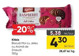 Mega Image Kitbis Biscuiti Moi cu Jeleu cu Aroma de Zmeura Ofertă